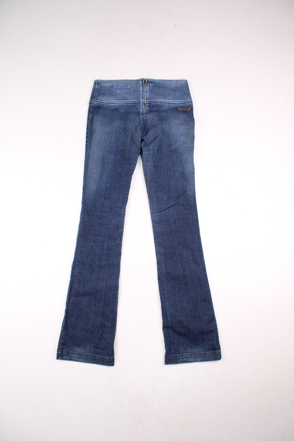 Miss Sixty jeans in blue colourway with a pocket and the logo embroidered on the back.