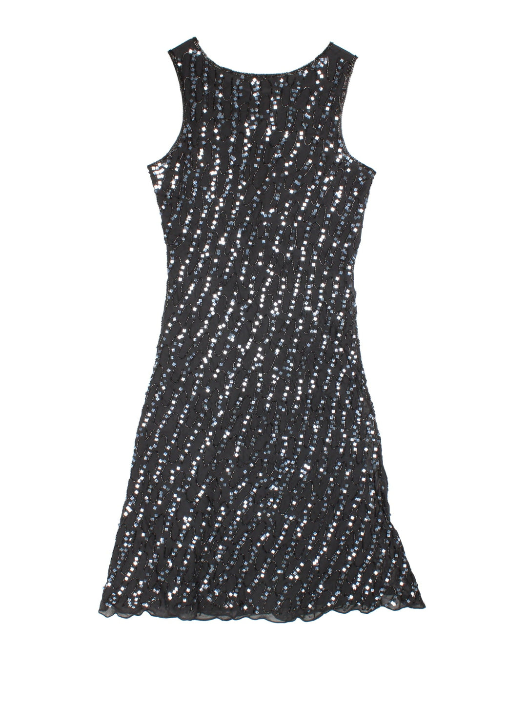 Y2K beaded midi dress in black by Wallis.