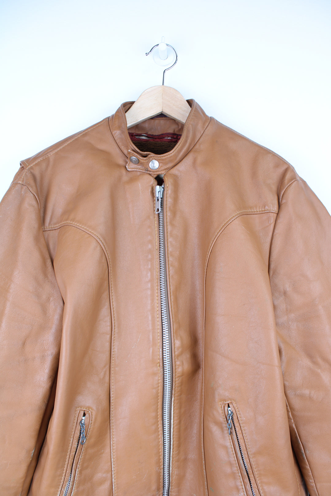 Vintage Cycle Rider Leather Jacket