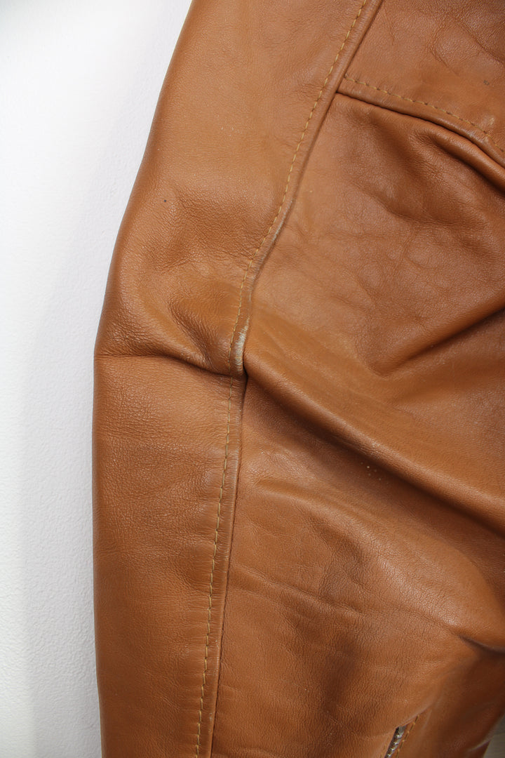 Vintage Cycle Rider Leather Jacket