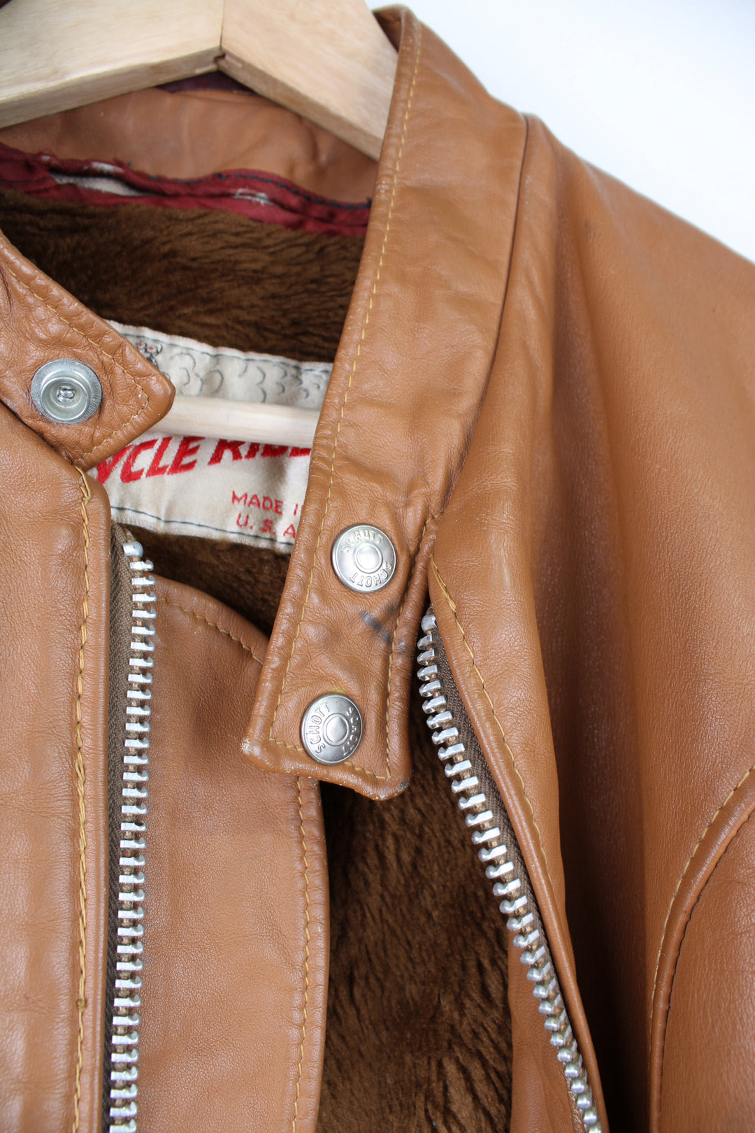 Vintage Cycle Rider Leather Jacket