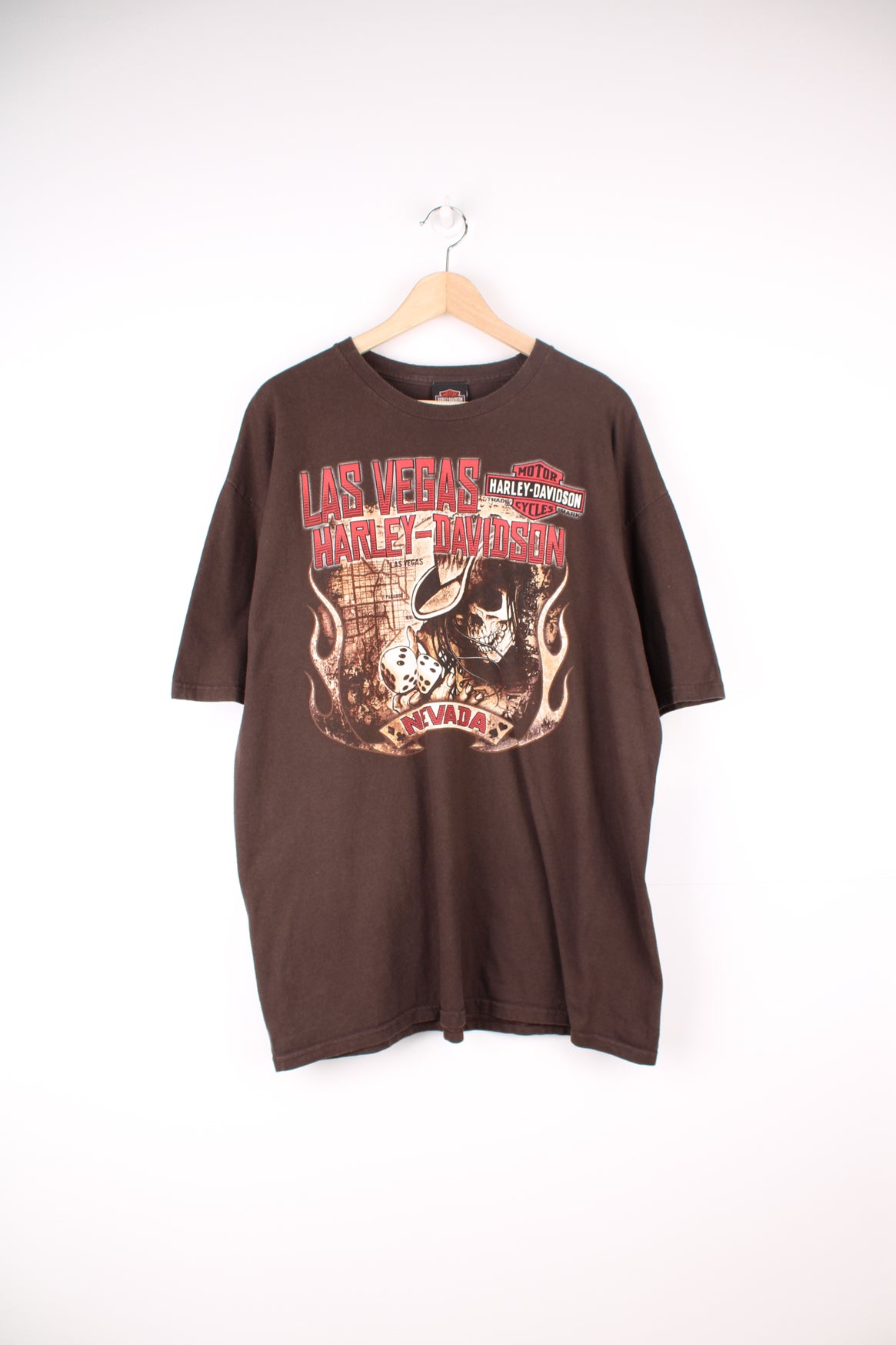 Harley-Davidson Las Vegas graphic t-shirt in brown