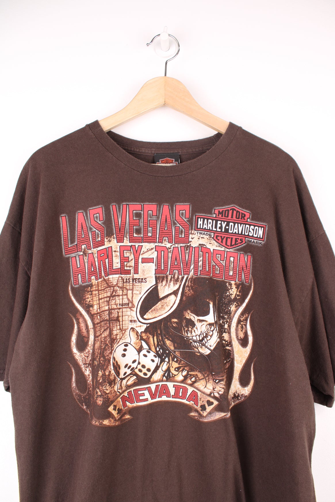 Harley-Davidson Las Vegas graphic t-shirt in brown