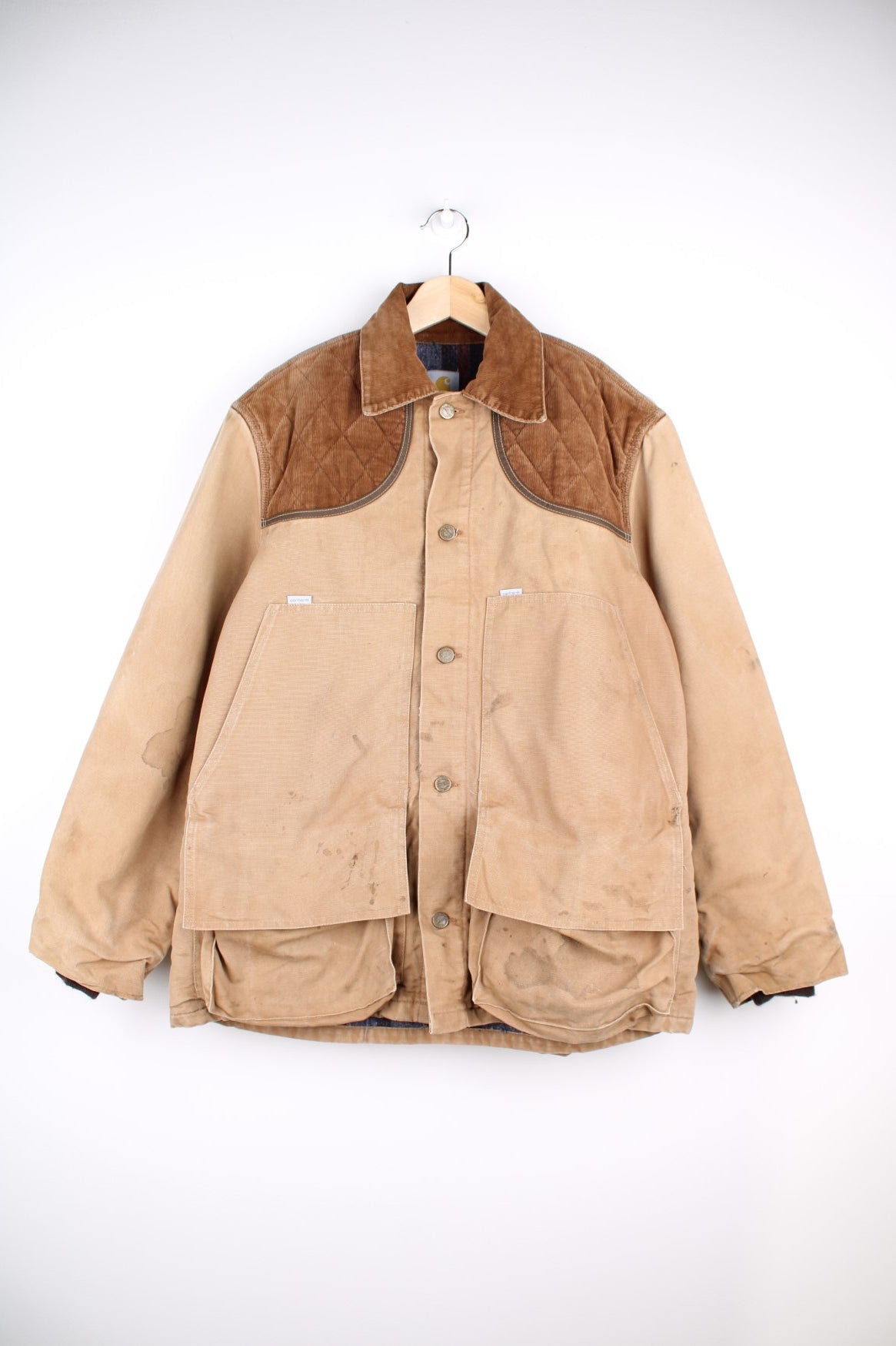 Vintage 80s Beige Down Bomber Puffer Work Men’s Retro Khaki Work 70's Retro store