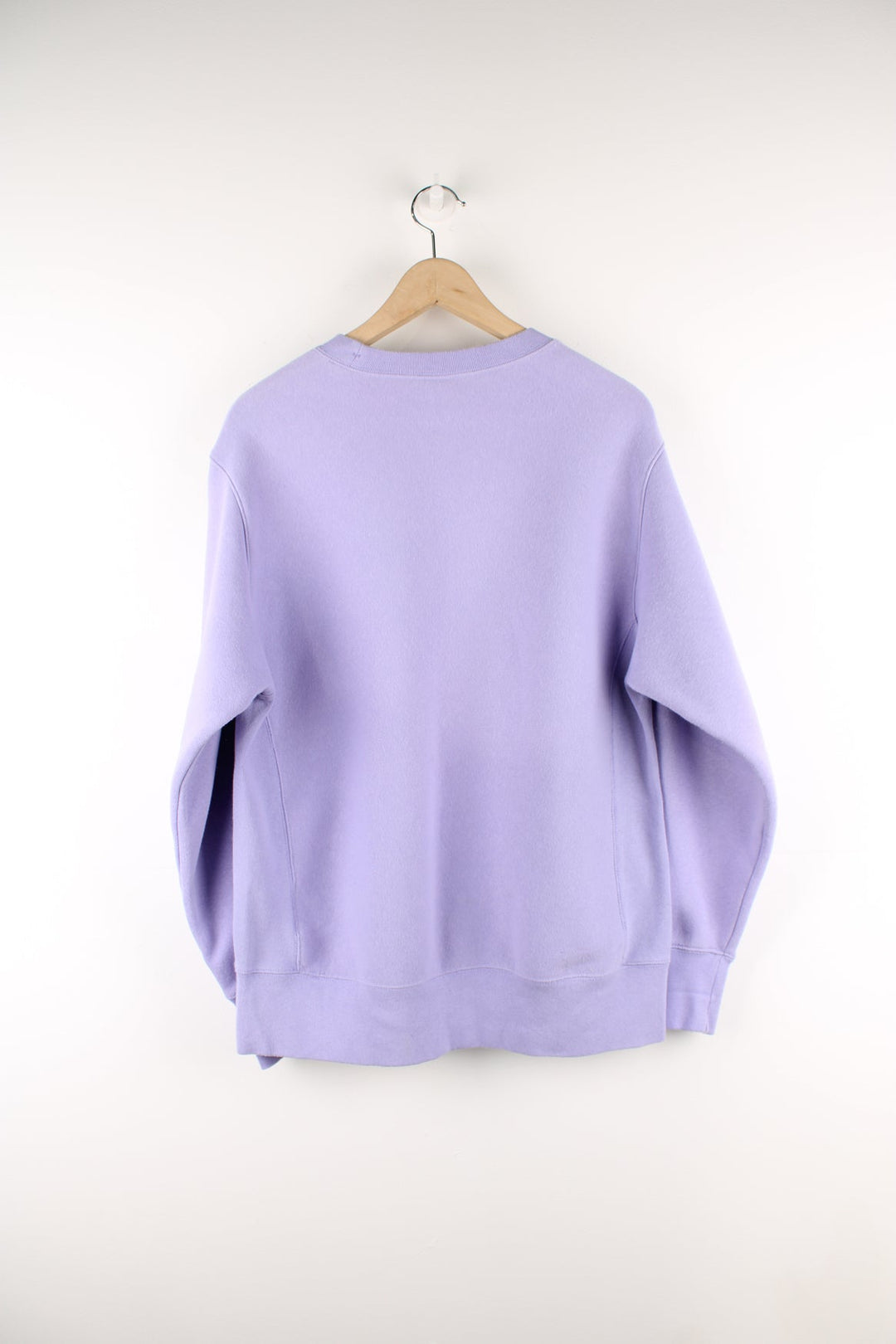 Purple Champion Reverse Weave sweatshirt with embroidered logo across the chest.