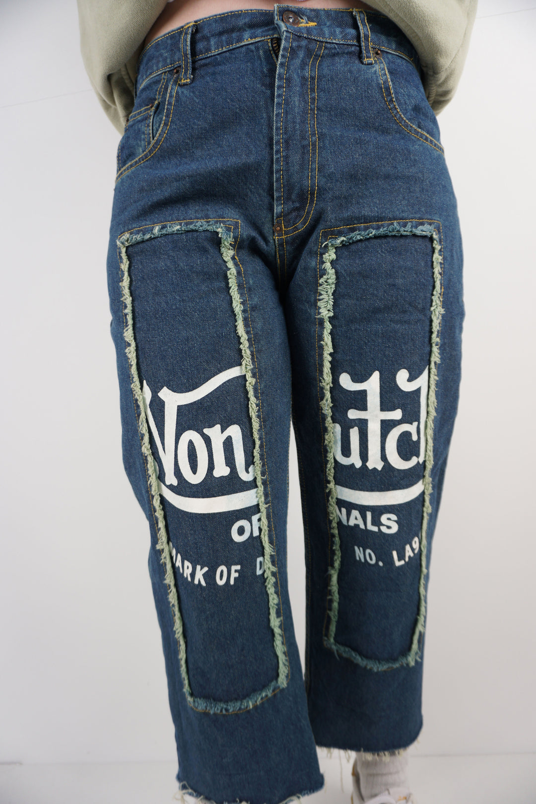 Y2K Von Dutch Cropped Jeans