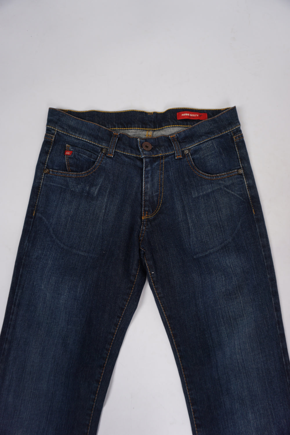 y2k Miss Sixty 'Basic Italy' dark denim jeans with low rise waist and slightly flared leg