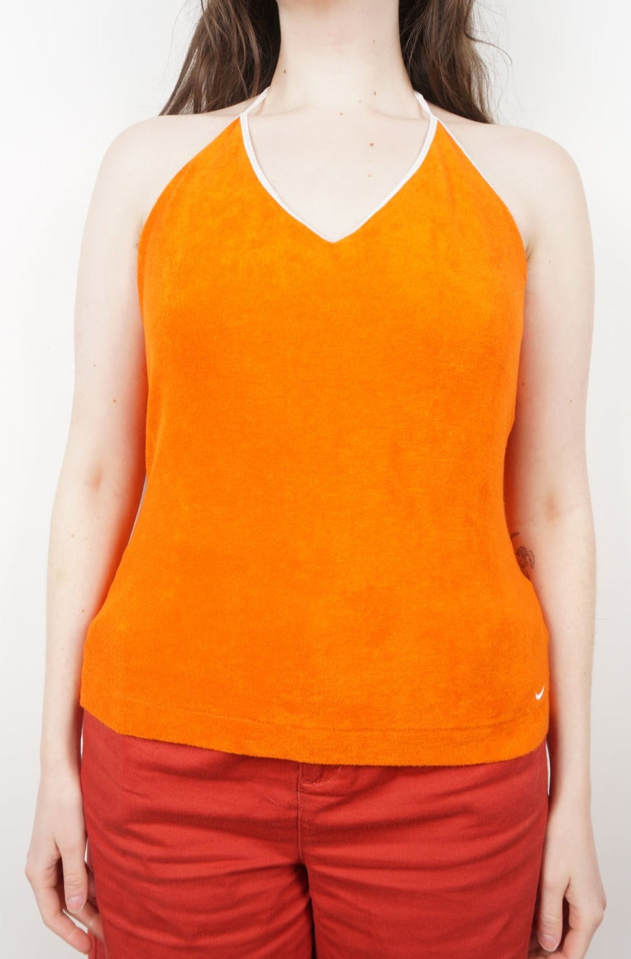 Nike Orange Halter-neck Top