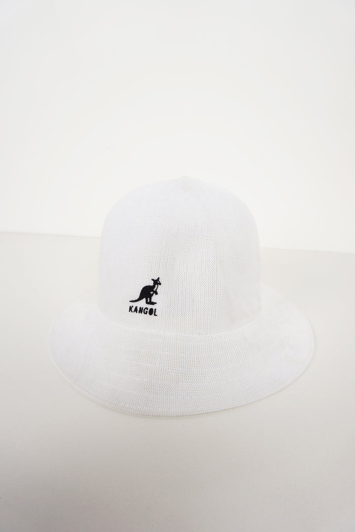 Vintage Kangol white rounded bucket hat 