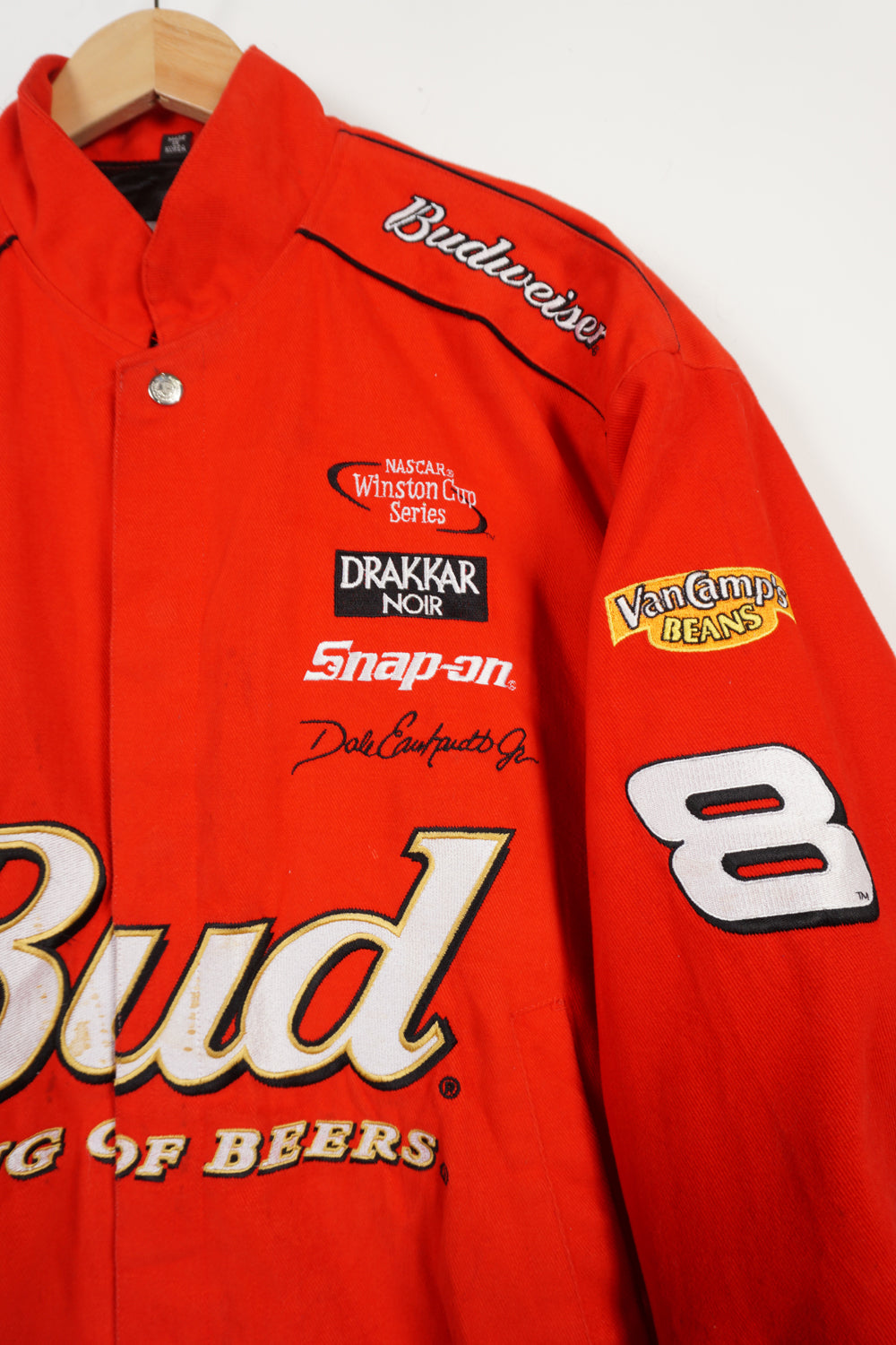 Red budweiser nascar on sale jacket