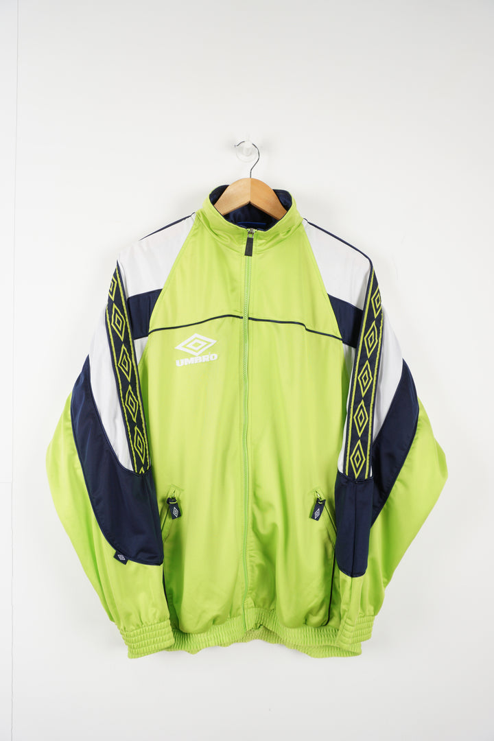 Vintage Umbro Neon Green Tracksuit Top