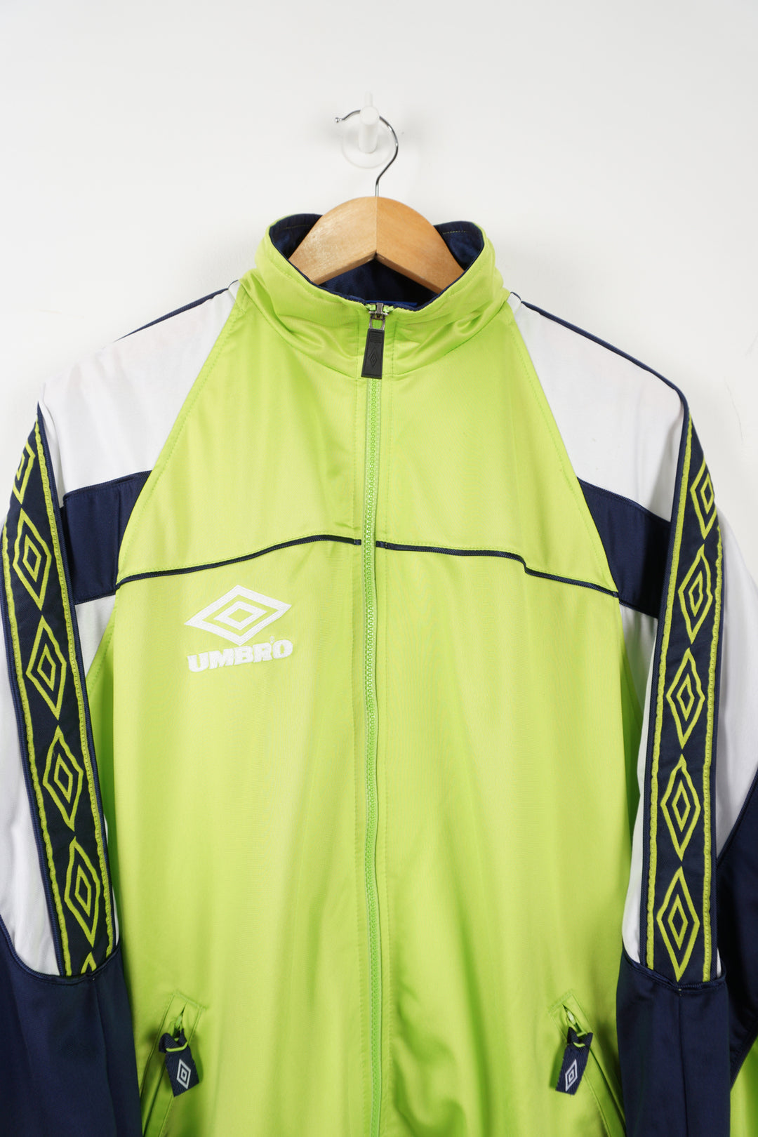 Vintage Umbro Neon Green Tracksuit Top