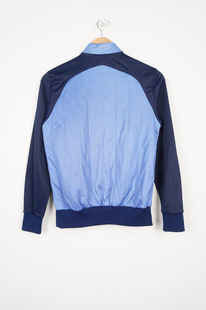 Blue track top with Adidas Ventex logo on the chest