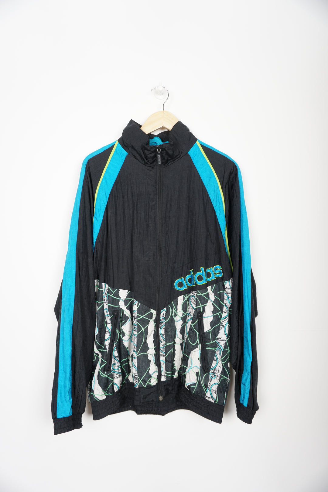 Vintage 90's Patterned Adidas Shell Jacket