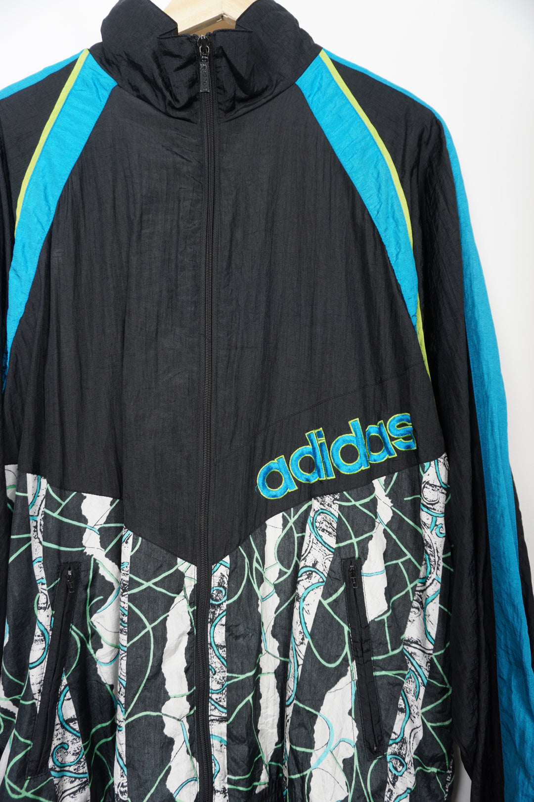 Vintage 90's Patterned Adidas Shell Jacket