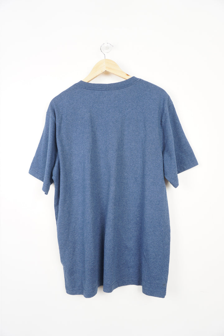 Vintage blue cotton Cahartt tee with branded chest pocket