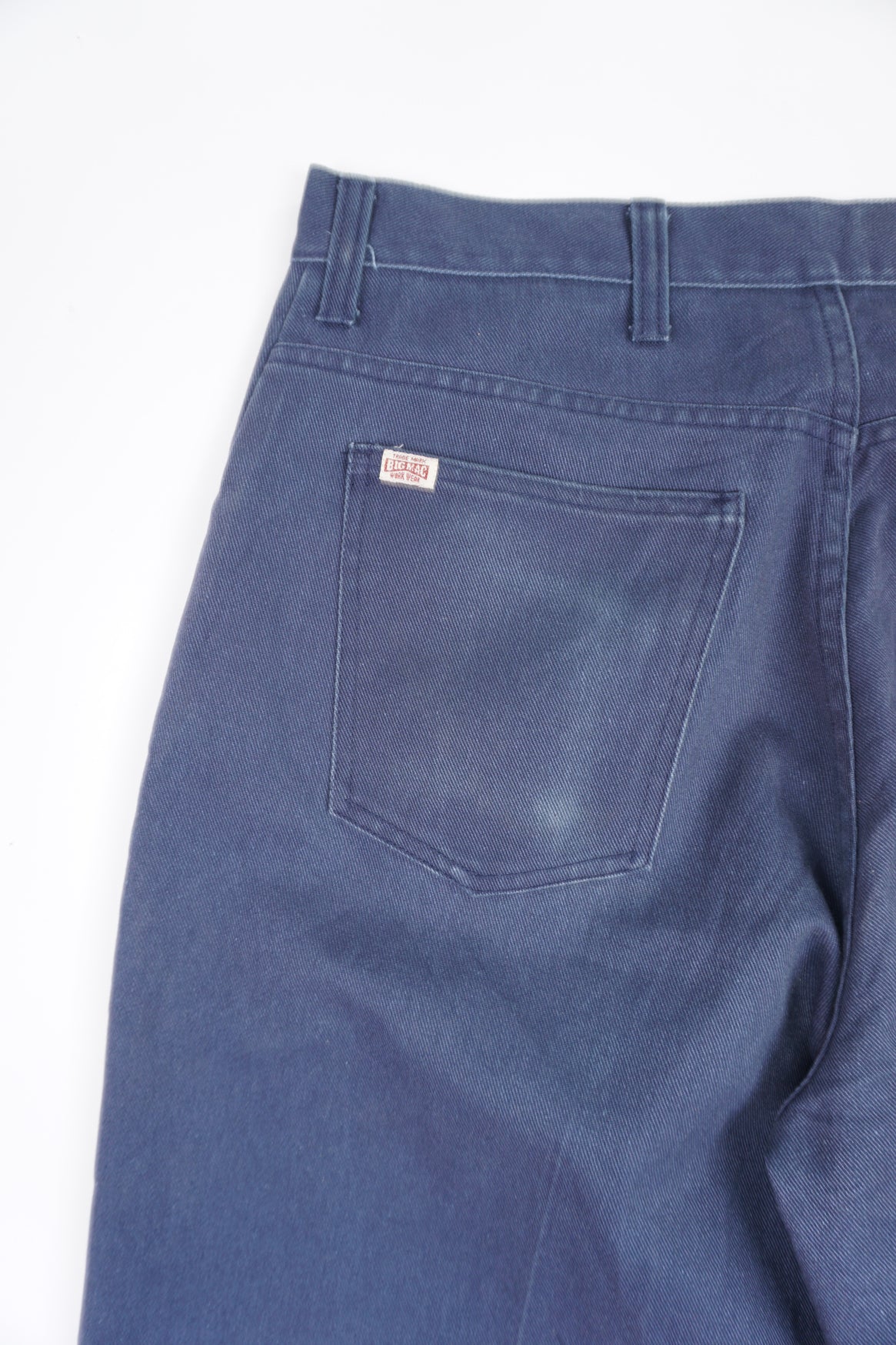 Big Mac workwear navy blue cotton trousers