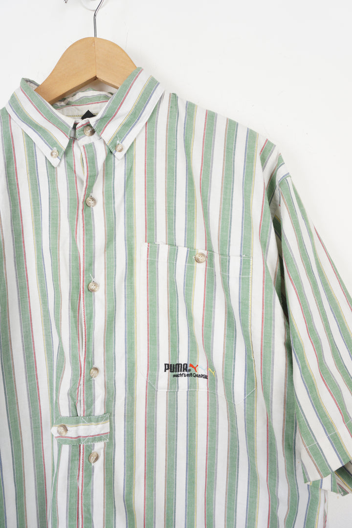 Puma Green Stripe Shirt