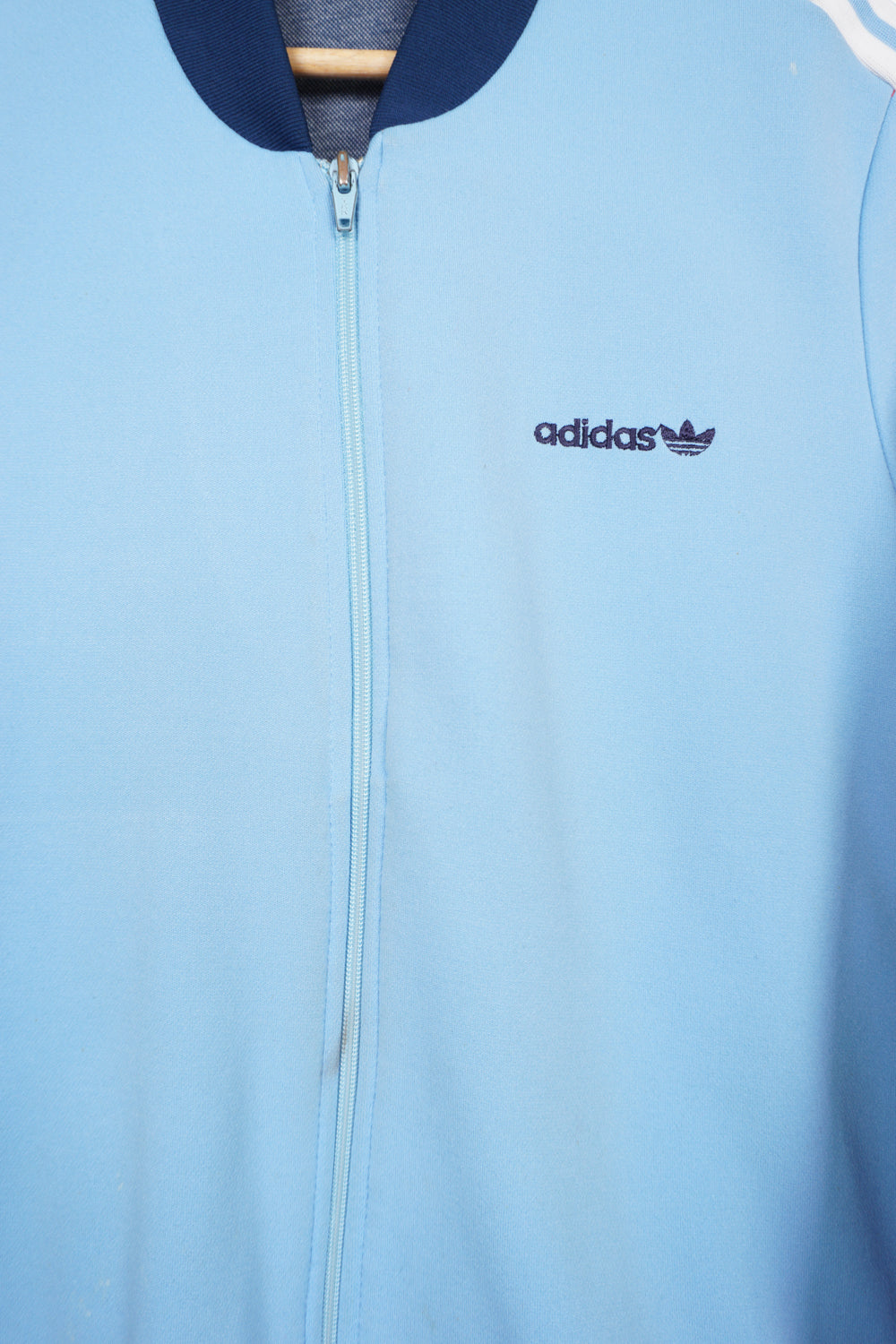 Light blue outlet adidas track top