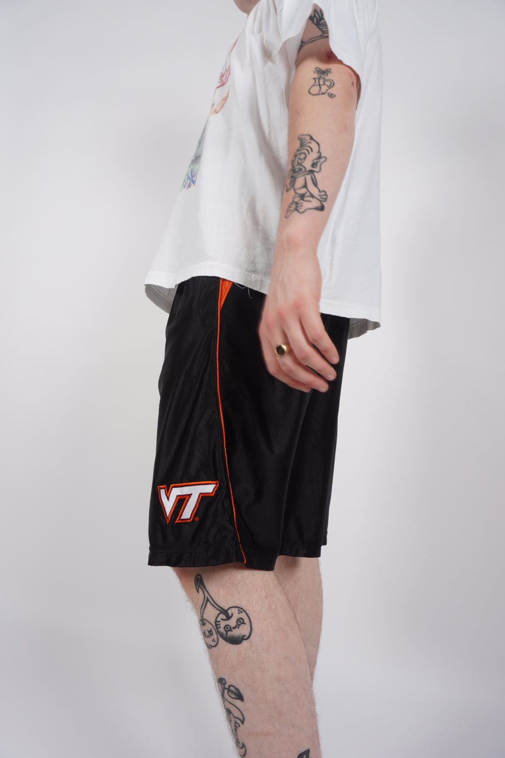 Nike Team, Virginia Tech black Basketball shorts with embroidered logo and elasticated waist band