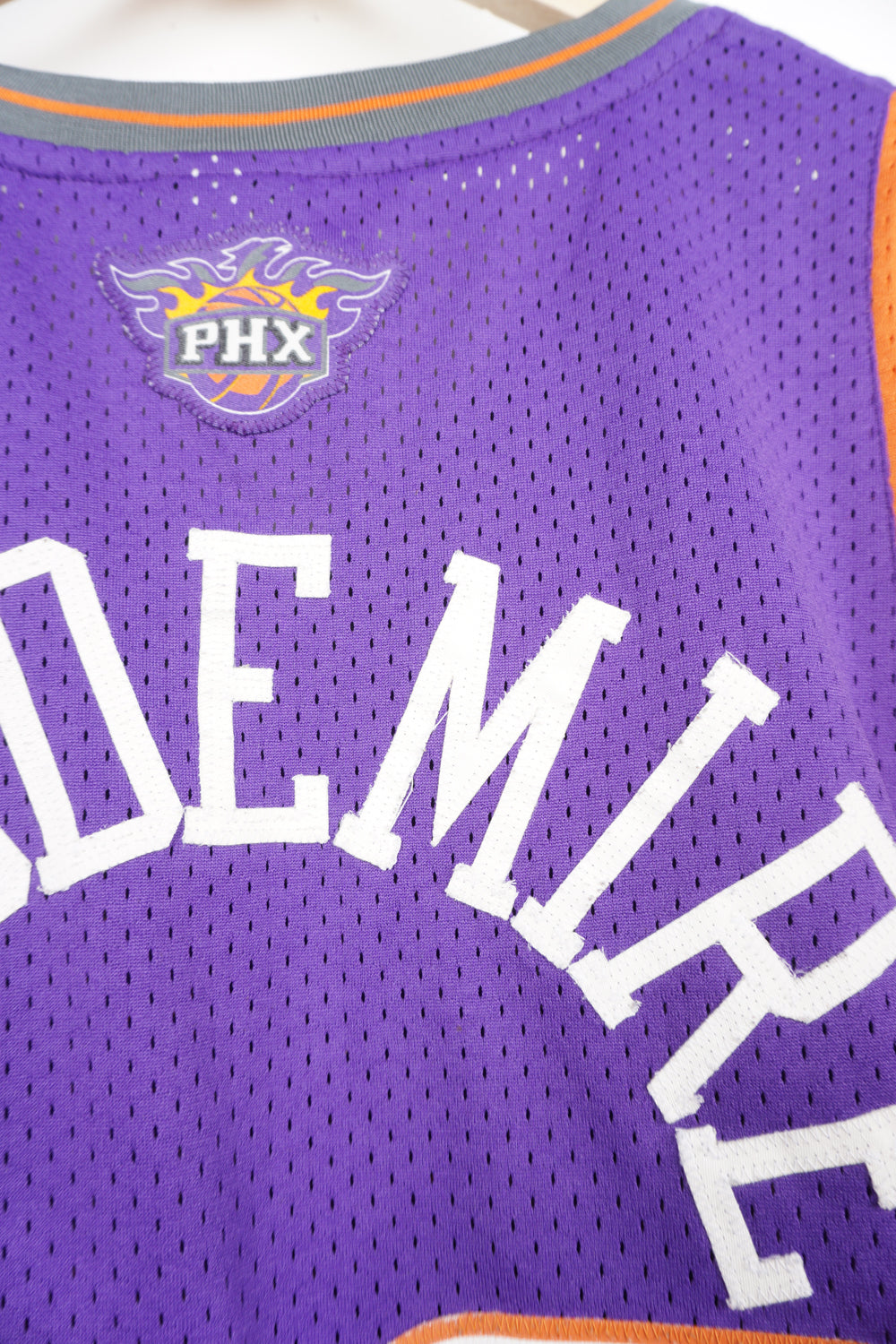 #32 Amare Stoudemire purple Pheonix Suns NBA / Reebok jersey with embroidered lettering