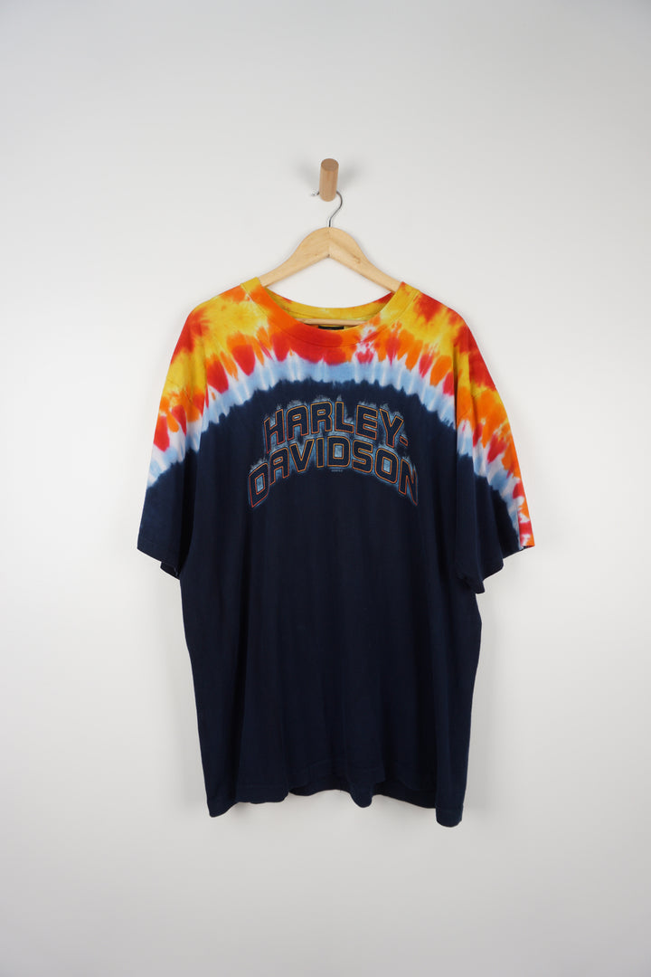 Vintage Harley Davidson 2006 Spellout Tie Dye T-Shirt