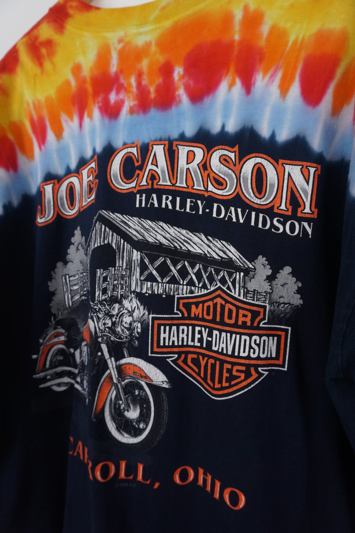 Vintage Harley Davidson 2006 Spellout Tie Dye T-Shirt