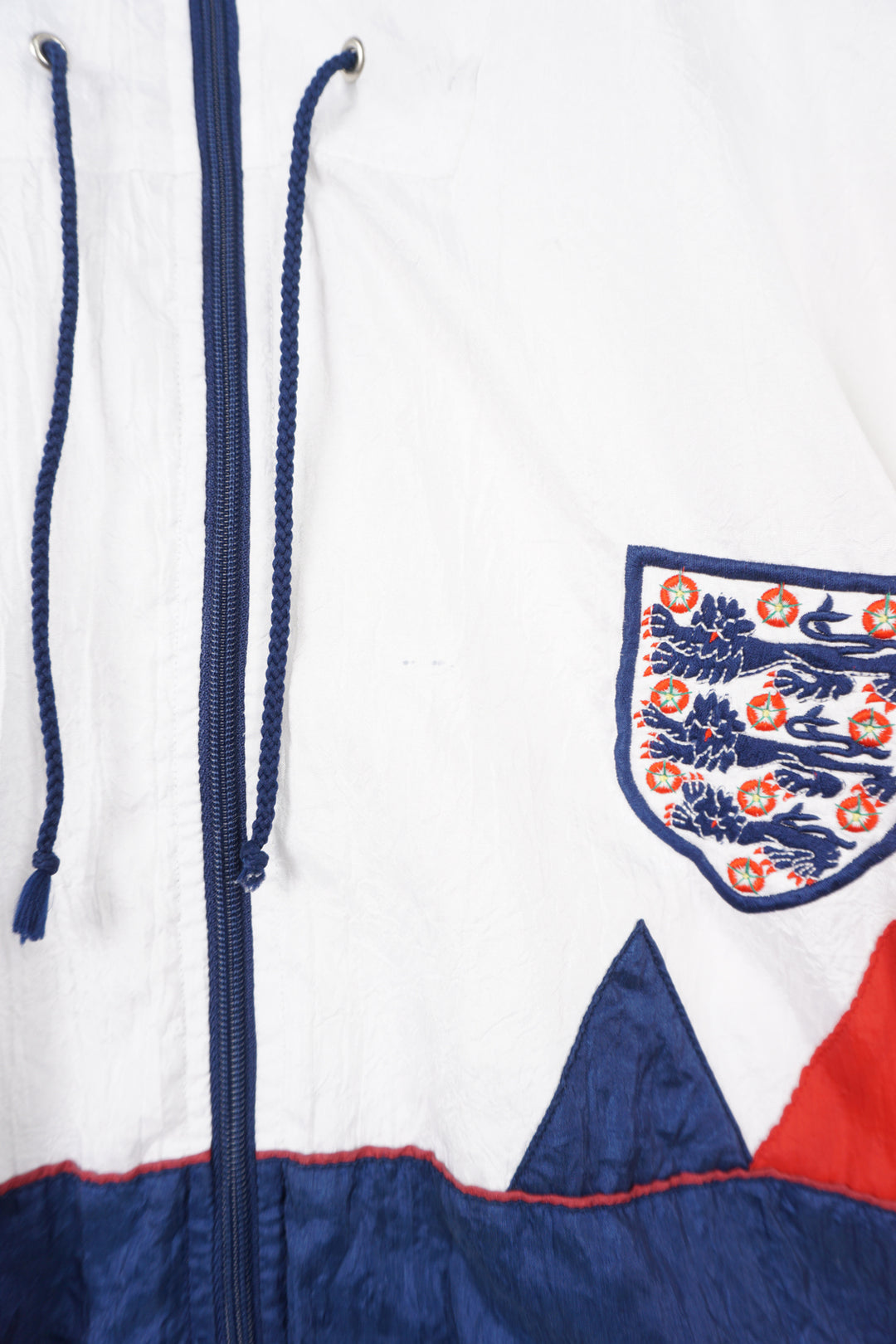 Vintage red, blue and white 1990-92 Umbro x England full tracksuit with embroidered badge details