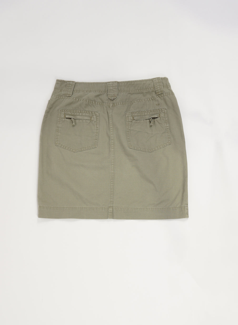 Tommy Hilfiger khaki green cotton mini skirt