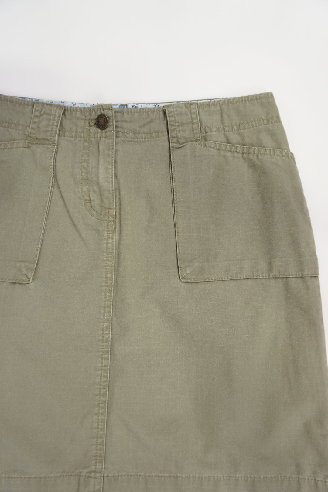 Tommy Hilfiger khaki green cotton mini skirt