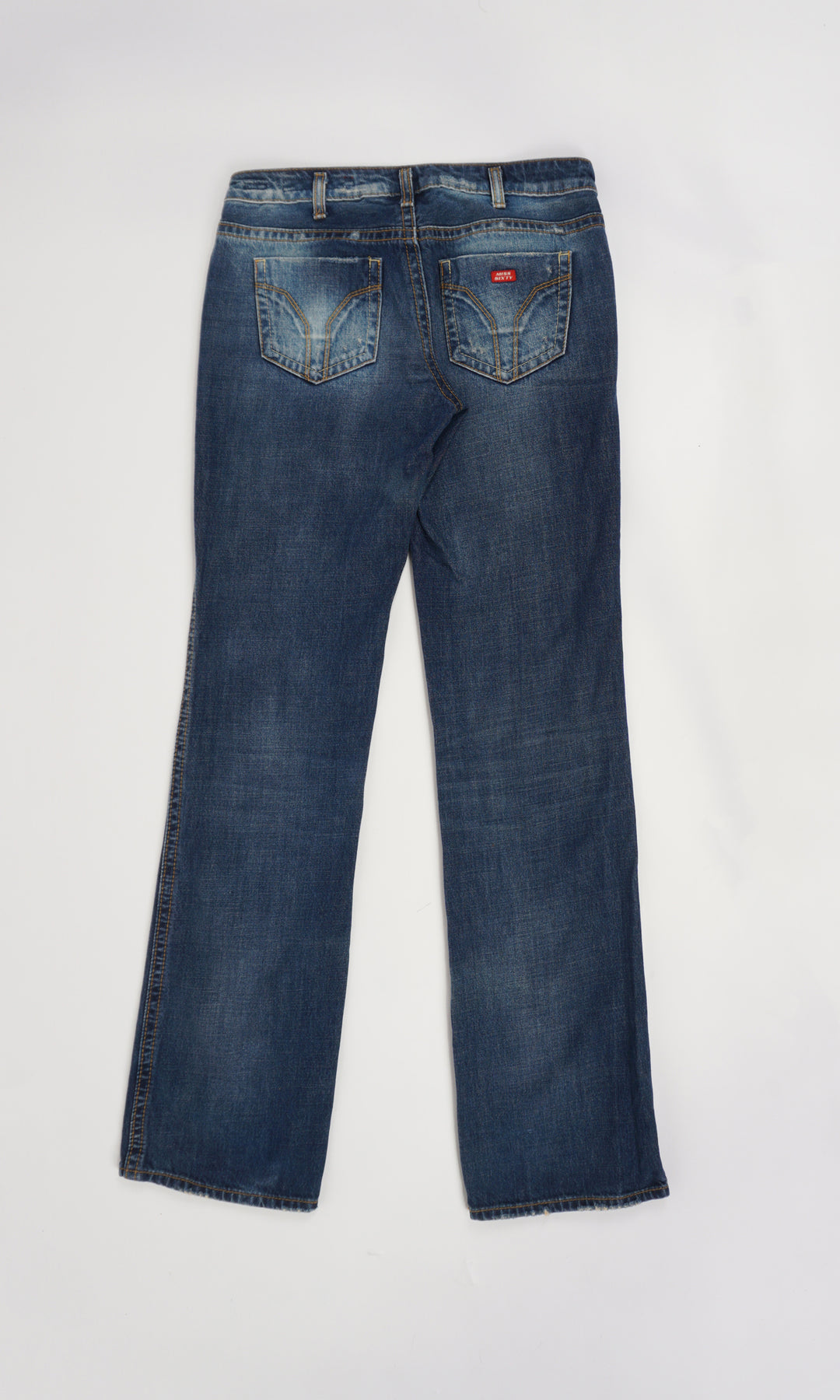 Vintage Y2K Miss Sixty Mary J style slightly flared jeans with distressed details