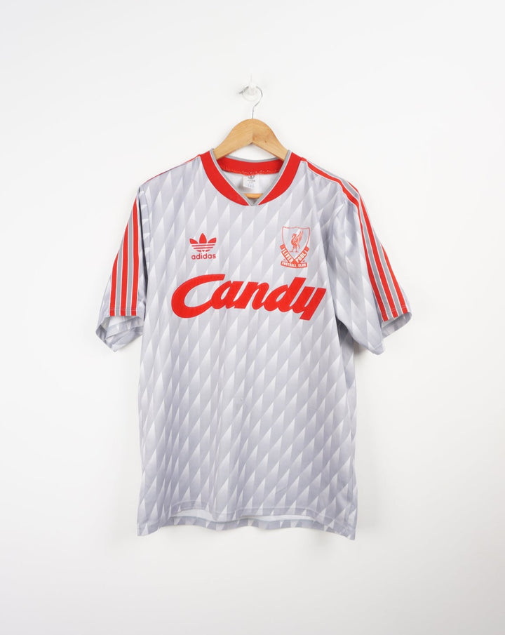 1989/91 Liverpool F.C. Adidas Candy Away Football Shirt