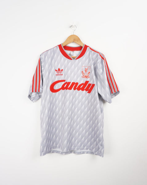 1989 91 Liverpool F.C. Adidas Candy Away Football Shirt VintageFolk