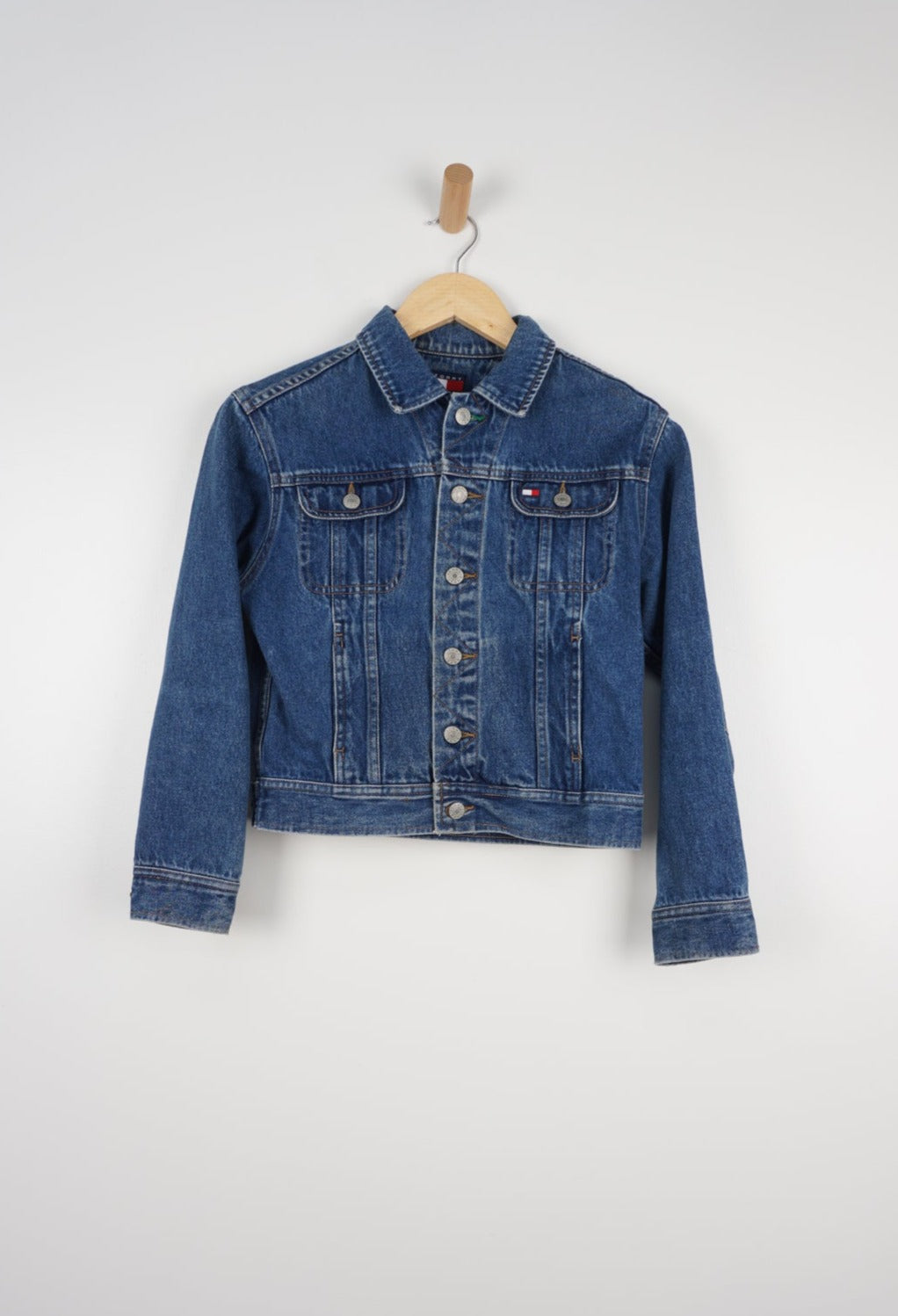 Tommy Hilfiger Dark Blue Cropped Denim Jacket