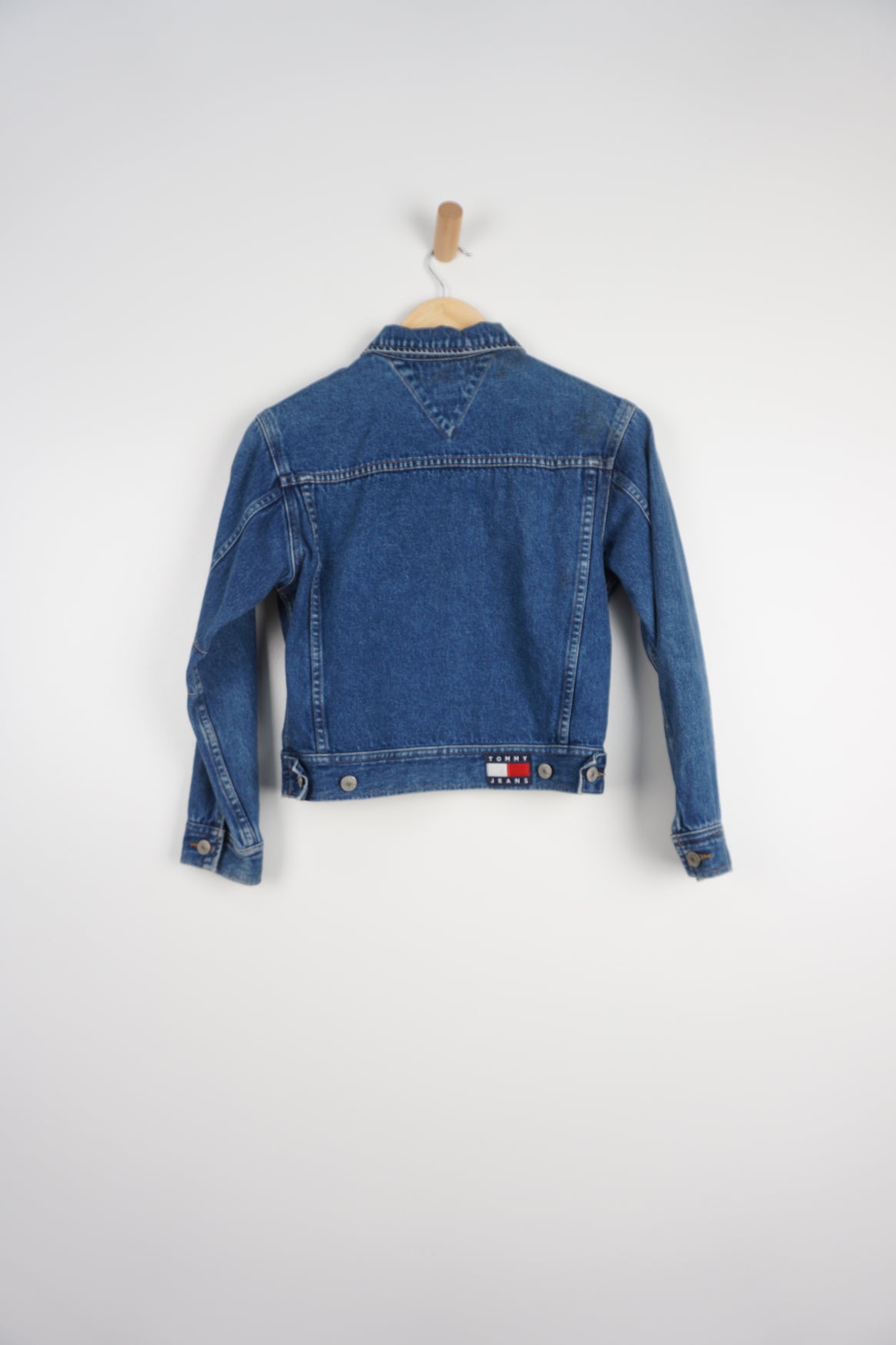 Tommy Hilfiger Dark Blue Cropped Denim Jacket