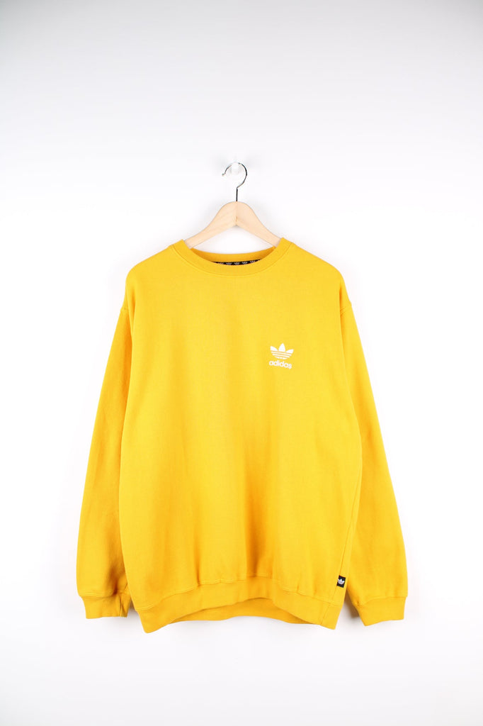 Adidas equipment outlet yellow sweatshirt vintage