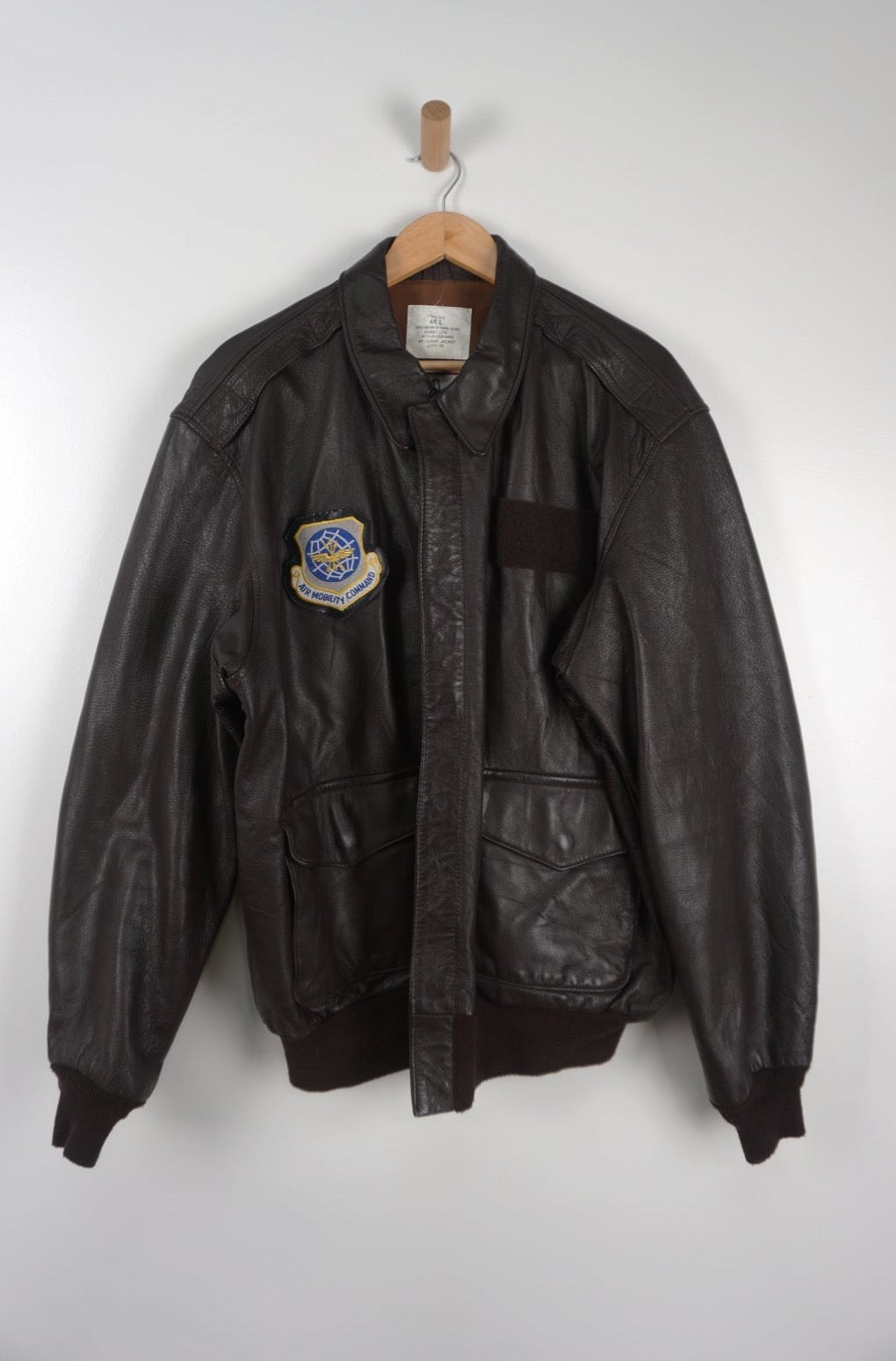 Vintage Leather Flyers Brown Jacket