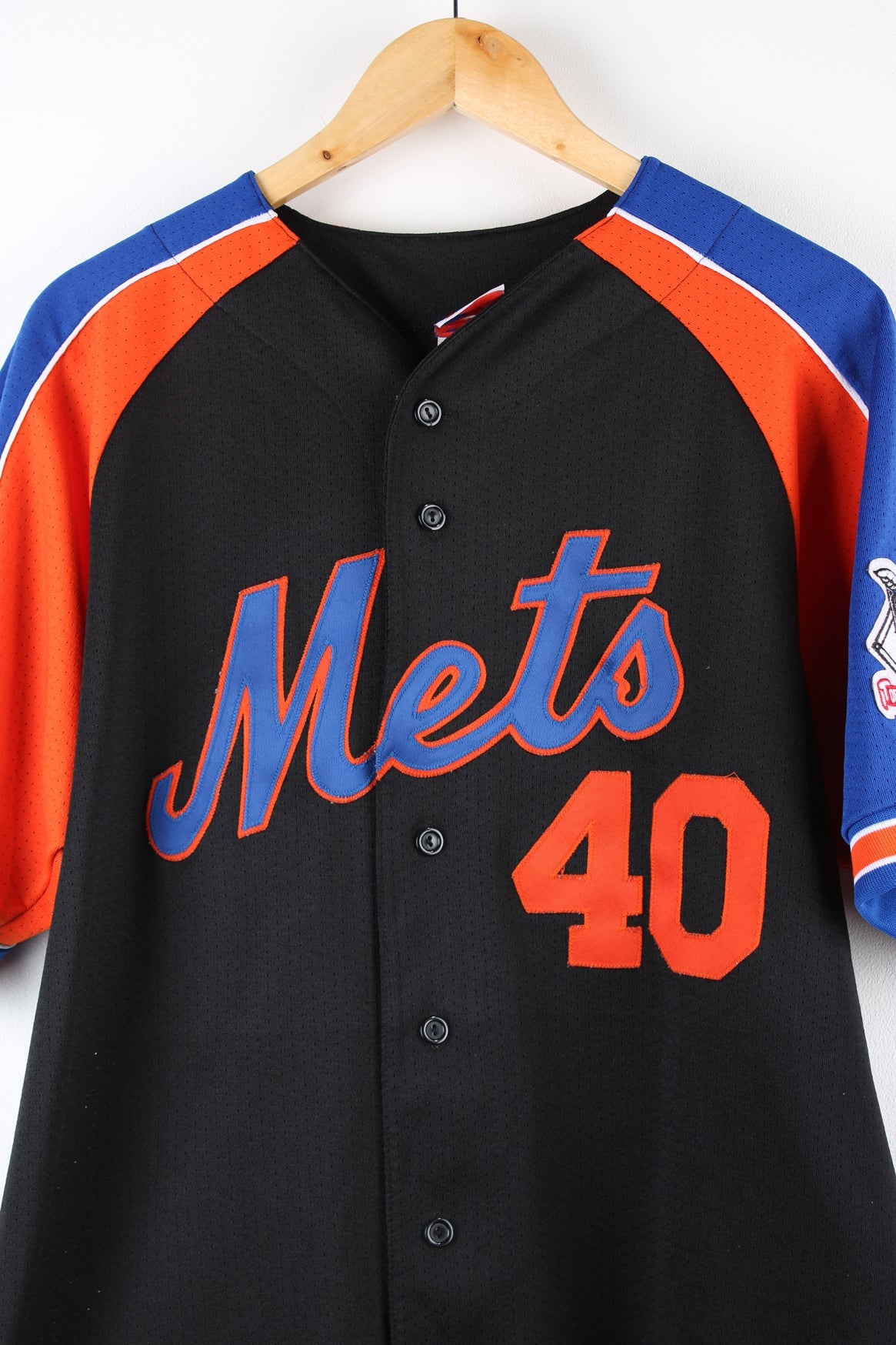 Black and blue mets jersey best sale