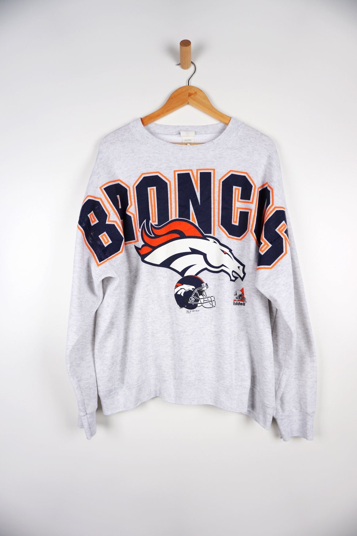 Vintage Denver Broncos 1997 Grey Sweatshirt – VintageFolk