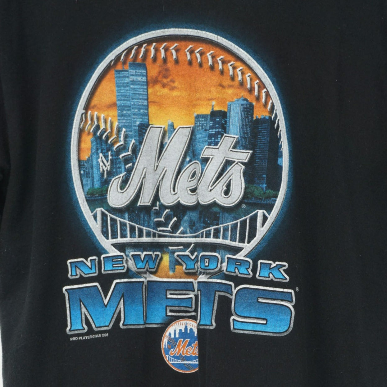 Vintage MLB New York Mets 1998 Black Graphic T-Shirt – VintageFolk
