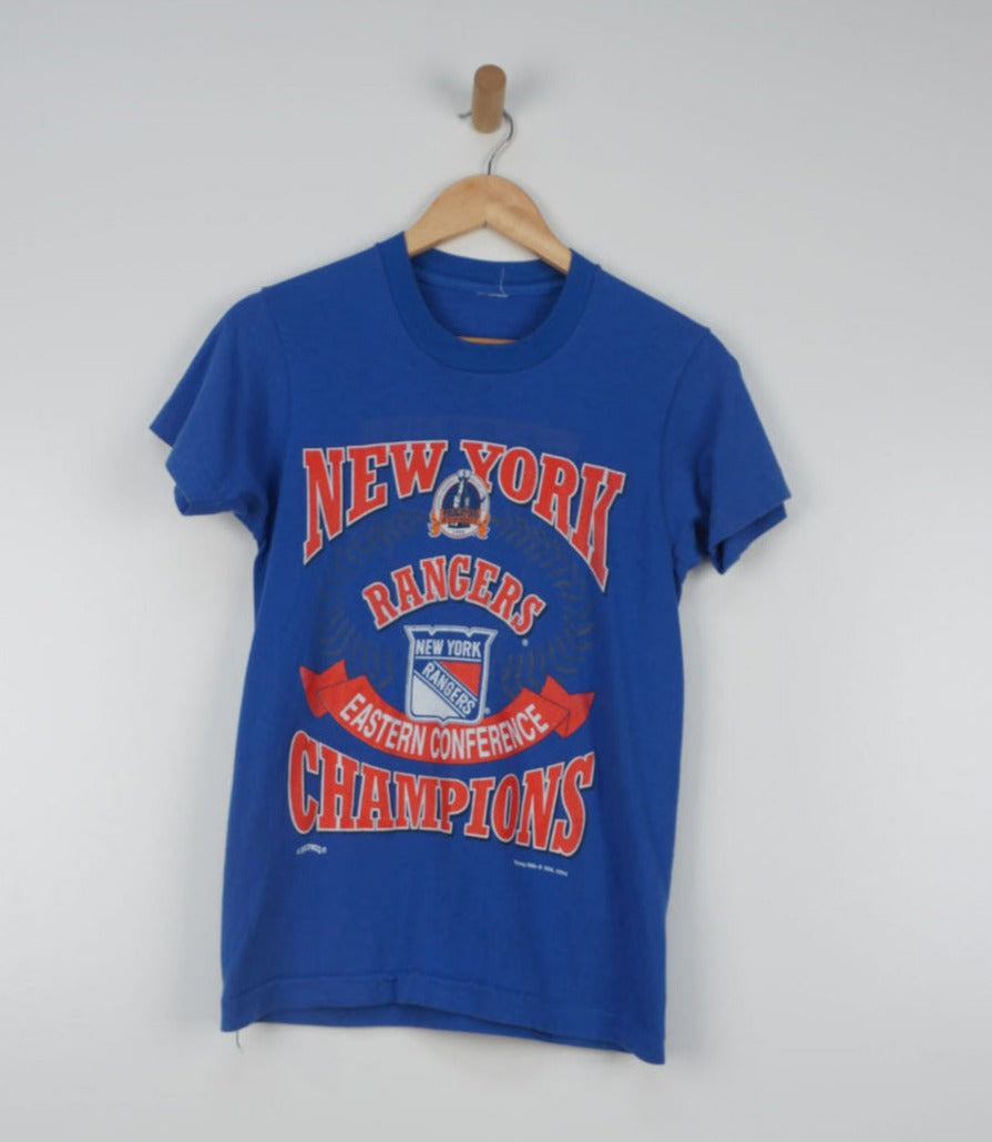 NHL New York Rangers 1994 Graphic Blue T-Shirt - VintageFolk