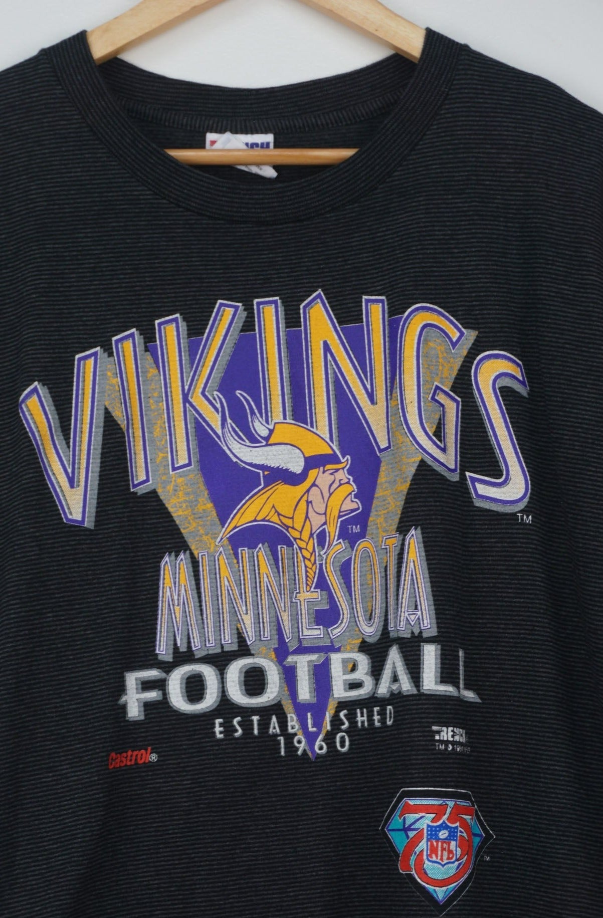 NFL Vikings Minnesota Graphic Grey T Shirt