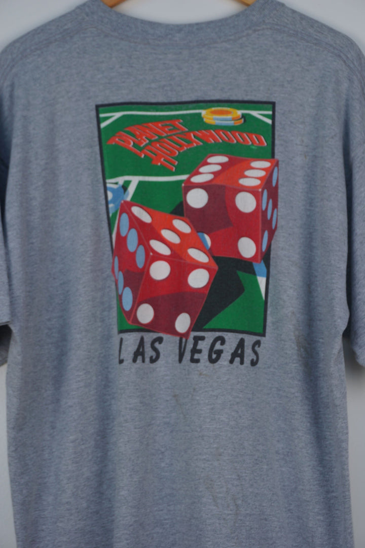 Planet Hollywood Las Vegas Logo Grey T-Shirt