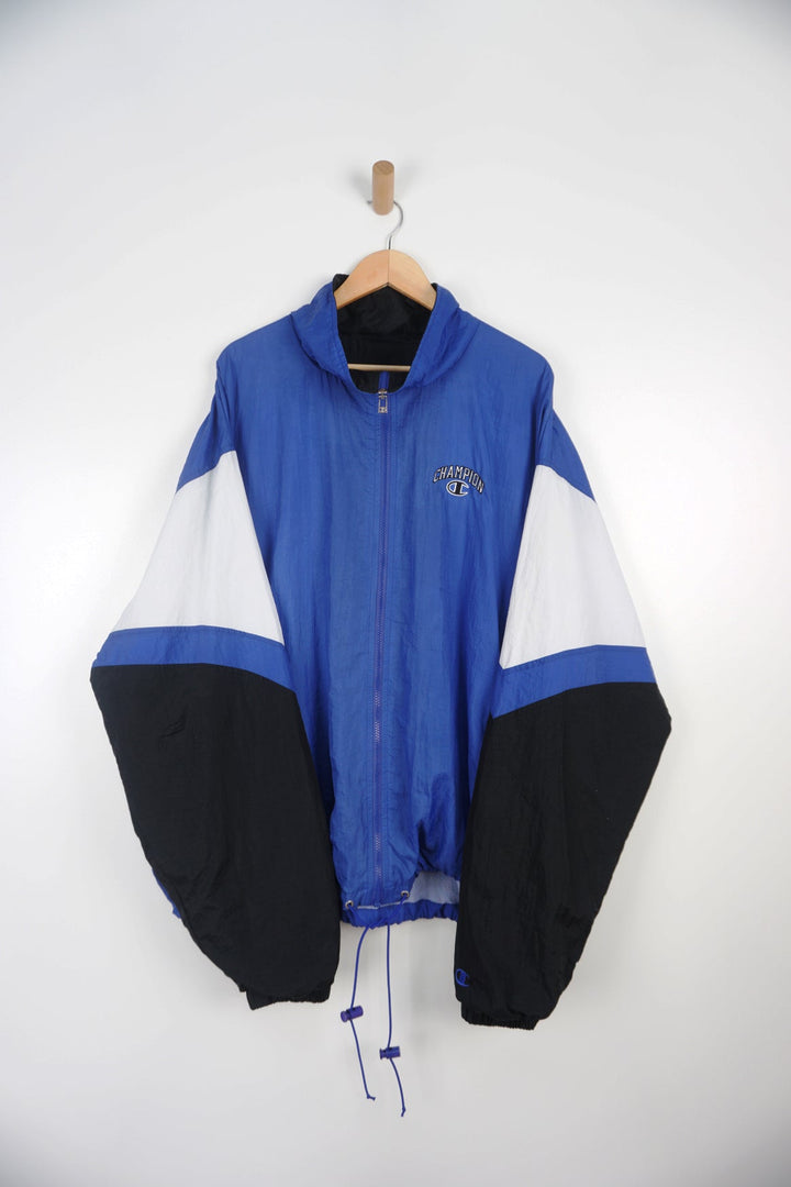 Vintage Champion Blue White and Black Tracksuit Top