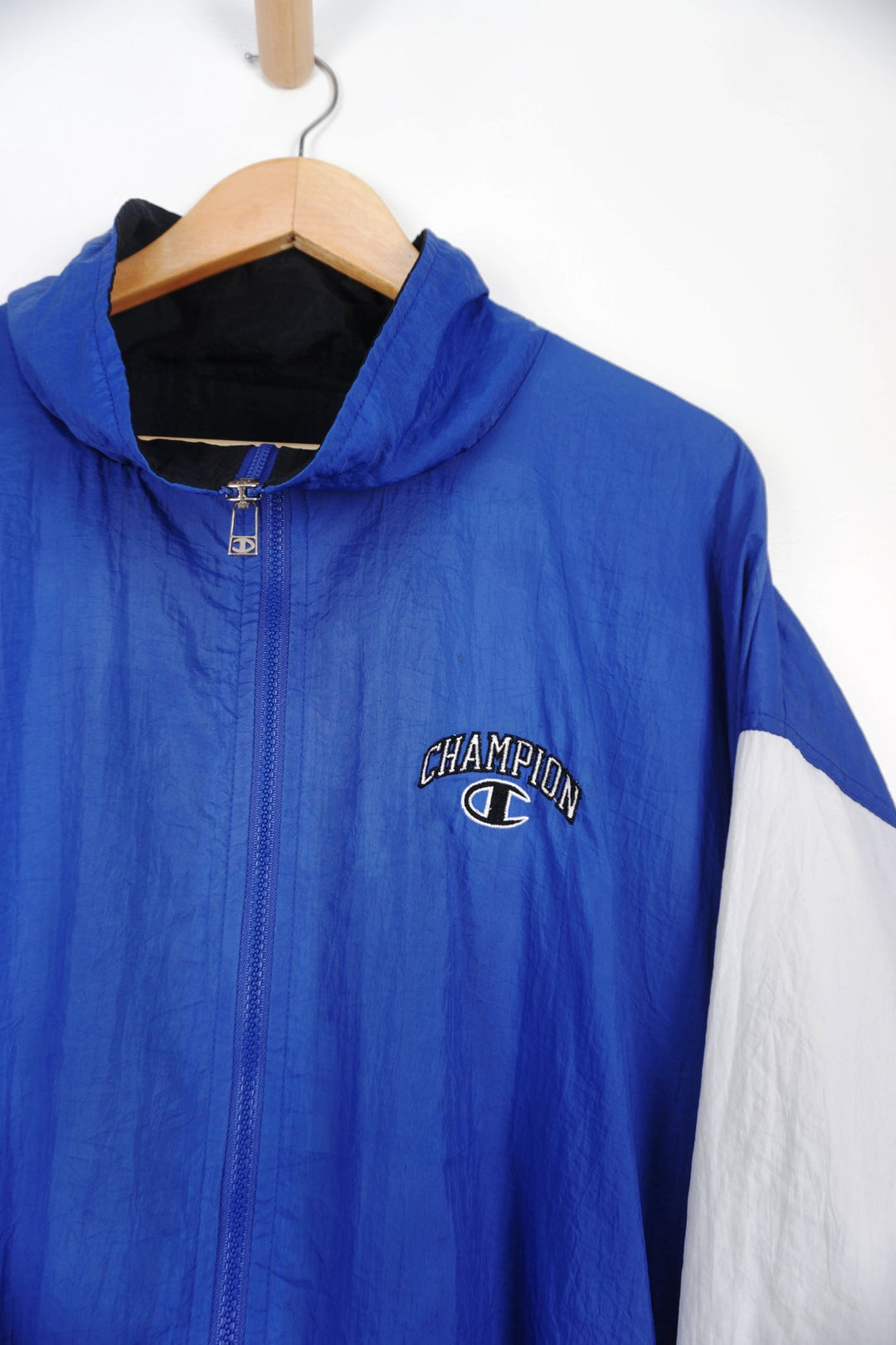 Vintage Champion Blue White and Black Tracksuit Top