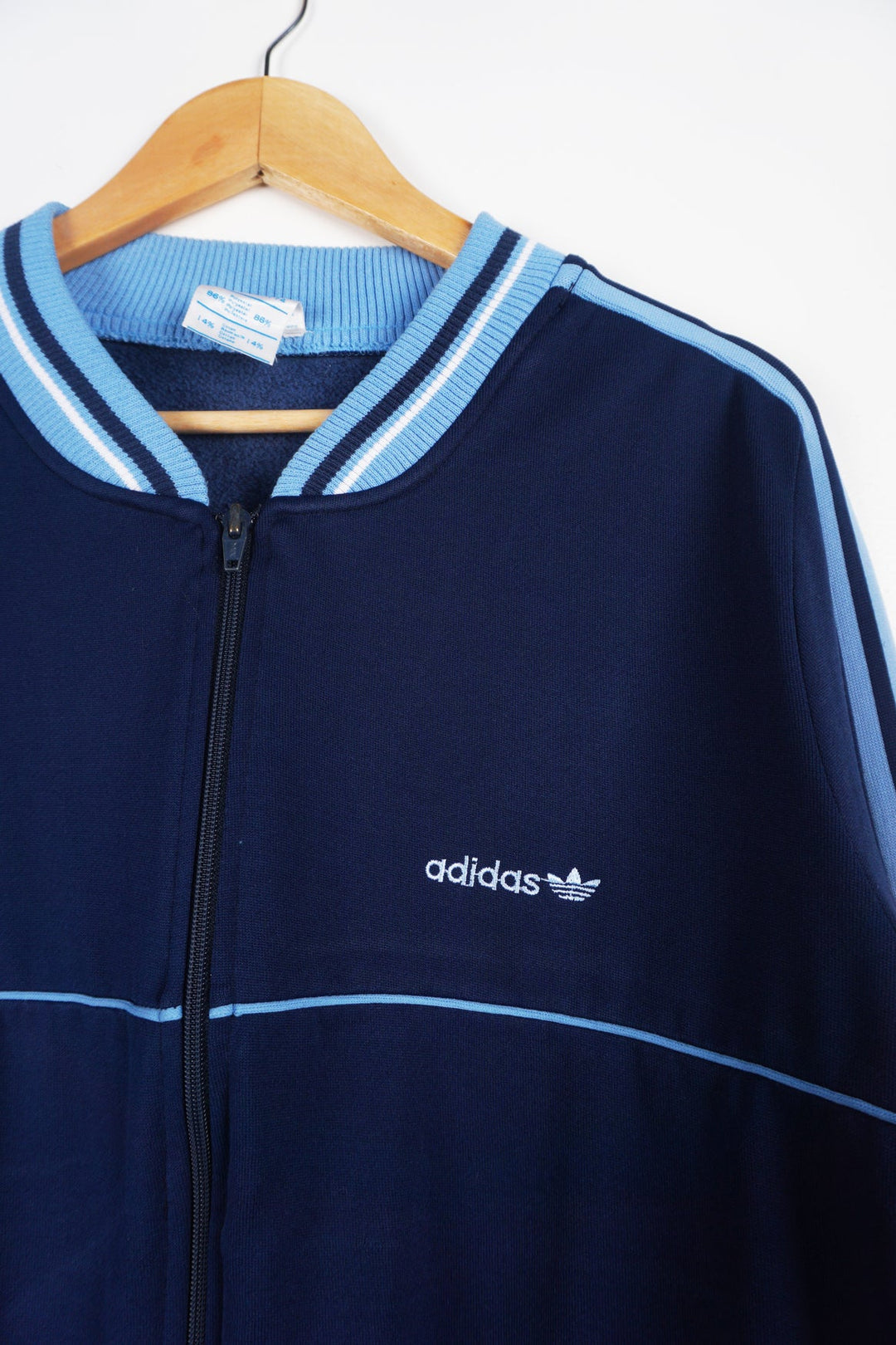 Vintage Adidas Navy Zip Tracksuit Top