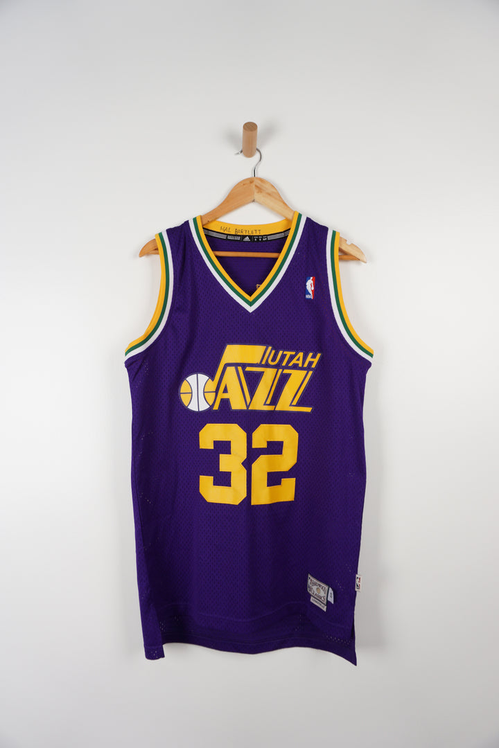 NBA Utah Jazz Hardwood Classics Purple Jersey