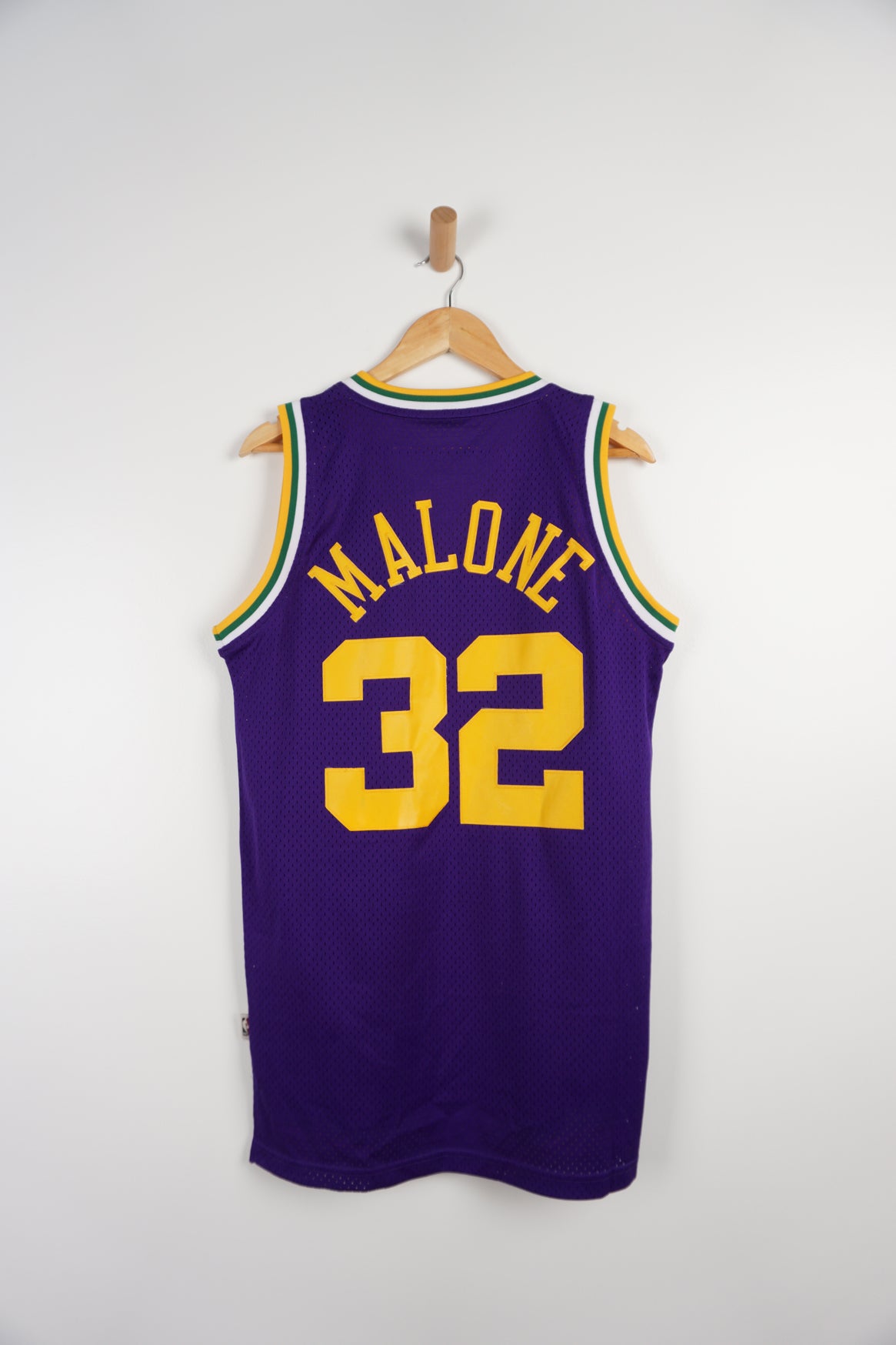 Men's Utah Jazz Karl Malone adidas Purple Hardwood Classic Swingman Jersey